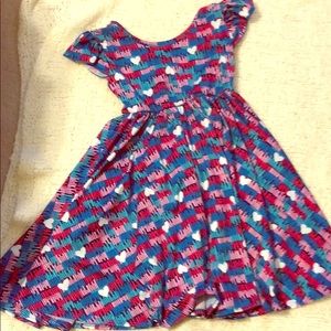 Dot dot smile hearts dress size 5/6